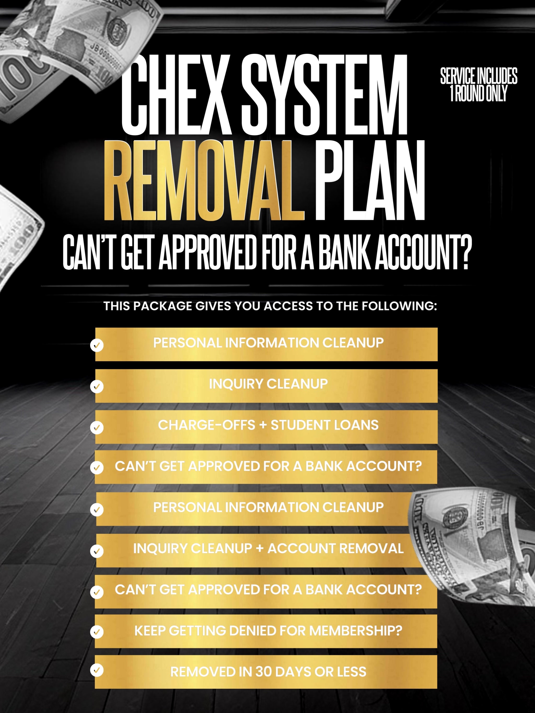 CHEXSYSTEMS REMOVAL SERVICE